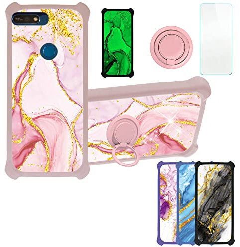 Aroepurt Cover per Huawei Y7 2019 Custodia Comaptibile con Huawei Y7 2019 Case Custodia Cover Supporto Premium in PU CPT1