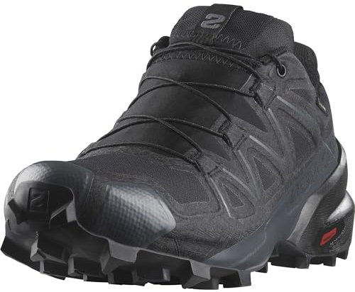 Salomon Speedcross Gore-Tex wasserdichte Damen Trail-Laufschuhe, Wetterschutz, Aggressiver Grip, Präzise Passform, Black, 42