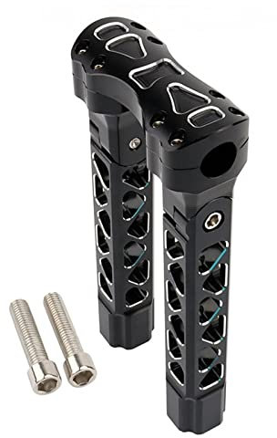 Lenkererhöhung Klemme 25 Mm Motorrad-Lenker-Riser, Rückzug, Gerade Einstellung, Riser-Klemme, Kompatibel Mit Sportster, Für Touring, Für Dyna, Für Softail, Für 883 1200(color1,10.5inch)