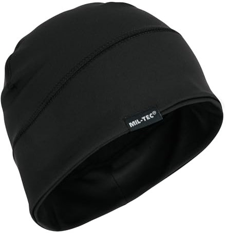 Mil-Tec Elastic Cap Fleece schwarz
