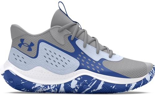 Under Armour Unisex UA Jet '23 Basketball Schuhe, Mod Gray/Nimbus Blue/Tech Blue, 40 EU