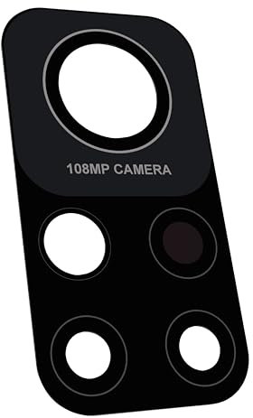 IS-TECK Compatibile con Xiaomi Mi 10T Pro 5G 108MP di ricambio per fotocamera in vetro con set di colla