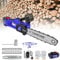 Cordless Chainsaw with Battery and Charger, Electric Chainsaw 12 Inches, Portable Chain Saw to Cut Wood and Tree, with 2 Chains, Automatic Chain Lubrication and Security Lock