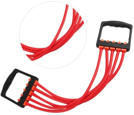 Supvox Verstellbarer Brust-Expander Mit Gummizug-trainingsgerät Federtrainer Für Armzug-Widerstand Muskeltrainingsgerät Für Fitness Ergonomische Griffe Leicht Und Tragbar