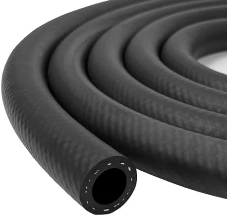 Reinforced Rubber Fuel Hose Tube Welding Gas Flexible Pipe Petrol Diesel Oil 8mm (Length 10m)