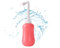 Portable Travel Bidet for Postpartum Perineal Care, Portable Travel Bidet 380ml, Essentials for Birth Tears,Hemorrhoid Treatment,New Baby,Pain (Pink)