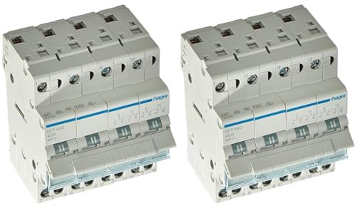 Inverseur modulaire Hager SFT440-40 A - A 4 pôles - Triphasé (Lot de 2)