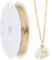 SUNNYCLUE 40M Real 14K Gold Plated Copper Wires 0.5mm 24 Gauge Copper Jewellery Wire Copper Craft Wire Round Polished Tarnish Resistant Bendable Metal Jewellery Beading Wire for Jewellery Making Craft