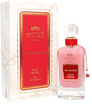 BUSINESS SQUARE BS Ithra Eau de Parfum Musk 100 ml Dubai für Damen und Herren – ein sinnlicher orientalischer Duft, entworfen und hergestellt in den Emiraten (Musk Pomegranate)