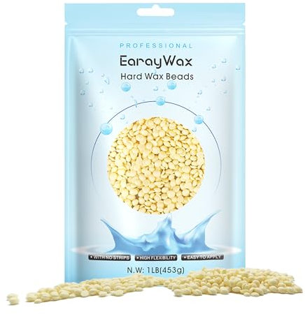 450g Wachsperlen zur Haarentfernung für Gesicht, Augenbrauen, Arme, Beine und Brazilian Waxing für alle Hauttypen