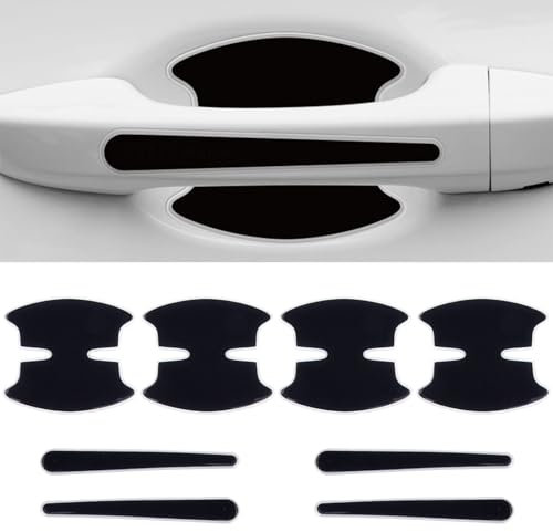 BEDPET 8 Stück Autotürgriff-Aufkleber, für BMW M3 M5 E36 E46 E60 E90 E92 X1 F48 X3 X5 X6 F30 F20 G01 Autotür Griffe Schutz Auto Türgriff Schutzfolie,A