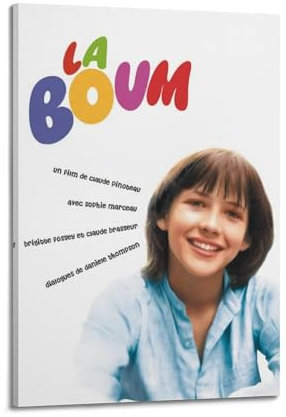 szzmyo La Boum Filmposter, dekoratives Gemälde, moderne ästhetische Leinwand, Poster, Schlafzimmer-Kunst, Wohnzimmer, Dekoration, Poster, 60 x 90 cm, Rahmenstil