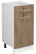 Vicco Küchenunterschrank R-Line, Artisan-Eiche/Weiß, 40 cm ohne Arbeitsplatte