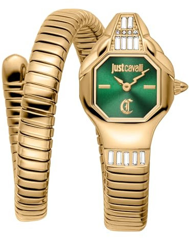 Just Cavalli Damen Analog Quarz Uhr mit Edelstahl Armband JC1L326M0035