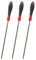 sourcing map Lot de 3 limes d'affûtage de chaîne de tronçonneuse ronde de 5,2 mm en acier blanc avec poignée en plastique pour tronçonneuse