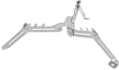 Tiardey 1PCS Outdoor Pieghevole Universale Gas Canister Stand Pieghevole Metallo Serbatoio Stufa Base Supporto Treppiede Staffa Per Campeggio Esterno Argento