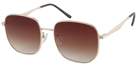 JOOX große quadratische sonnenbrille für damen und herren, uv400 schutz und trendiger metallrahmen