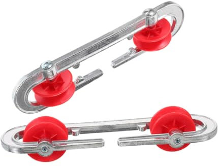 HOMOCONO 2 Stück Wäscheleinen Spreizer Aus Aluminium Und Kunststoff Wäscheleinen Trennrolle Für Innen Und Außenbereich Wiederverwendbarer Drahtseil Trenner