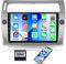 CAMECHO Android 13 Radio de Coche con Navi para Citroen C4 C-Triomphe C-Quatre 2004-2009,9 Pulgadas Doble DIN Radio de Coche Pantalla táctil con Bluetooth FM/RDS Mirror Link WiFi SWC