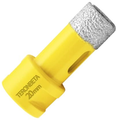 Teronbeta Diamond Core Drill Bit 20mm, M14 Vacuum Brazed Diamond Core Hole Cutter for Tile Porcelain Ceramic Granite Marble,and for Angle Grinder