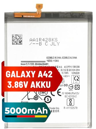 Mpsmobile® Akku für Samsung Galaxy A42 5G / A72 / A32 5G / M32 / M22 | 5000mAh | Ersatzakku EB-BA426ABY