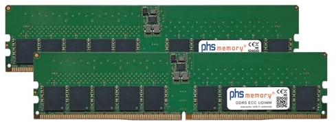 PHS-memory 32Go (2x16GB) Kit RAM mémoire Compatible avec HP Z2 G1i Tower DDR5 UDIMM ECC 5600MHz PC5-44800E