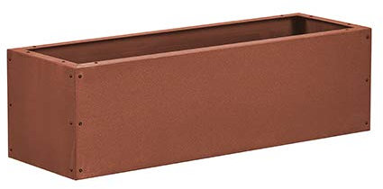 prima terra Hochbeet-Bausatz Edelrost PLANUS Maße 118x38cm Höhe 35cm