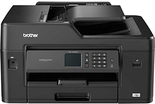 Brother MFC-J6530DW Colour Inkjet Printer - All-in-One, Wireless/USB 2.0/Network, Printer/Scanner/Copier/Fax Machine, 2 Sided Printing, A3 Printer, Business Printer, UK Plug