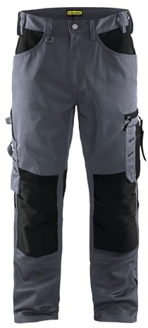 Blaklader 15561860 Hose ohne Nageltaschen, Grau/schwarz, Größe: C58