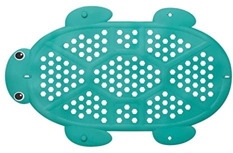 INFANTINO 2-in-1 Bath Mat with Storage Basket - Skid Resistant Mat with Suction Cups