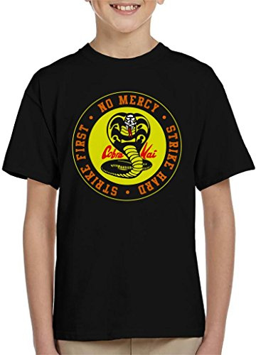 Cobra Kai Snake Logo No Mercy Kid's T-Shirt