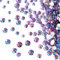 Jollin 3456pcs Flatback Rhinestones Glass Charms Diamantes Gems Stones for Nail Art 6 Size ss4~ss12 Light Purple AB