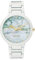 NINE WEST Women's Rubberized Bracelet Watch White