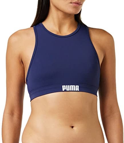 PUMA SWIM WOMEN RACERBACK SWIM TOP 1P - C: navy_T: M