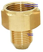 Laiton 3/8 1/2 M14 M18 M22 connecteur de filetage mâle femelle pour barboteur purificateur d'eau robinet raccords en cuivre espacement des dents 1.5mm