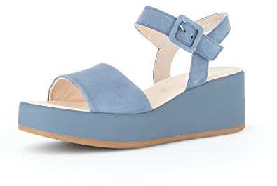Gabor Damen Keilsandalen, Frauen Sandaletten,Best Fitting,Keilsandaletten,Keilabsatz,Wedge-Heel,bequem,flach,Women's,Lady,Nautic,40.5 EU / 7 UK