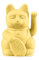 DONKEY Lucky Cat Mini | Yellow - Japanische Glücksbringer Winkekatze in Gelb, 9,8 cm hoch