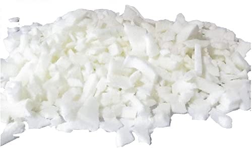 pemmiproducts Latex Schaumstoff Flocken aus 100% Kautschuk, Weiss, waschbar, Latexflocken geeignet als Füllmaterial für z.B. Plüschtiere, Puppen, Bären, Kissen usw., 500g