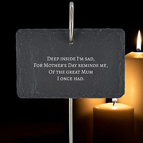 Mother'S Day Memorial Graveside Plaque Grave Stake Ornament Quote Poem Slate