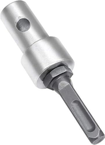 Bohrmaschinen-Adapter mit rundem Schaft, Erdbohrer-Adapter, Umwandlungskopf, 2 Schlitze und 2 Pits, SDS Plus x Fit (4 Schlitze)