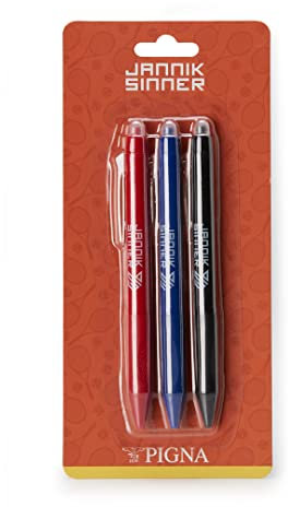 Pigna, Blister 3 penne cancellabili (rosso, blu, nero), SINNER