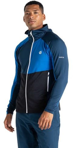 Dare2b Herren Midlayer Funktionsshirt Outdoorshirt Skipullover Assimilate Core Stretch, Farbe:Blau, Artikel:-C83 Olympic Blue/Moonlight Denim, Größe:XL