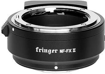 Fringer NF-FX II Lens Mount Adapter Autofocus Electronic Ring Compatible with Nikon D/G/E Lens to Fujifilm Camera X-T5 X-Pro3 X-T30II X-T4 X-H2S X-S20 X-E4 Series, Weather Sealing