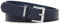JasGood Damen Ledergürtel Mode Damen Gürtel mit Silberner Schnalle für Jeans Hosen Kleider,Navy blau,110cm