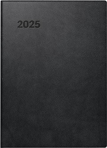 BRUNNEN Taschenkalender Mod. 731 2025 | A6, Kunststoff, schwarz
