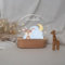 wunderwunsch® - Personalisiertes Nachtlicht für Babys - Individuelle Nachttischlampe für Kinder - Personalisierte Geschenke Kinder - Babygeschenk - Geschenk zur Geburt (Reh)