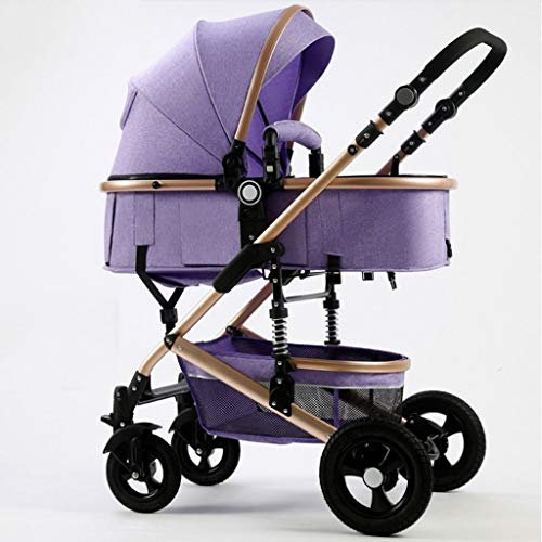 Kinderwagen Hoch Landschaft Licht Can Sit Reclining Folding Stoßdämpfer Zwei-Wege-Baby Neugeborenes Baby-Spaziergänger(Size:I)