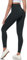 Yaavii Scrunch Butt Leggings Damen High Waist Seamless Push Up Booty Hose für Sport Yoga Fitness Schwarz M