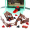 Disney Store Official - Pixar - Cars - Spielset zum Mitnehmen - 23 Teile - Hooks Schrottplatz - Mit 2 Autos (Lightning McQueen und Hook), Werkzeugkasten-Tragekoffer, Aufklebern und mehr - Ab 3 Jahren