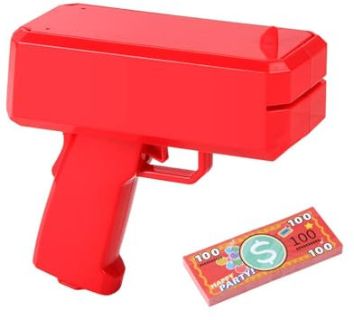 Money Shooter - Money Spray Shooter | Handheld Cash | Money Machine Make It Rain Toy Shooter | Handheld Cash Cannon | Fake Bill Dispenser Shooter Toy | Real-Looking Money Shooter For Movies